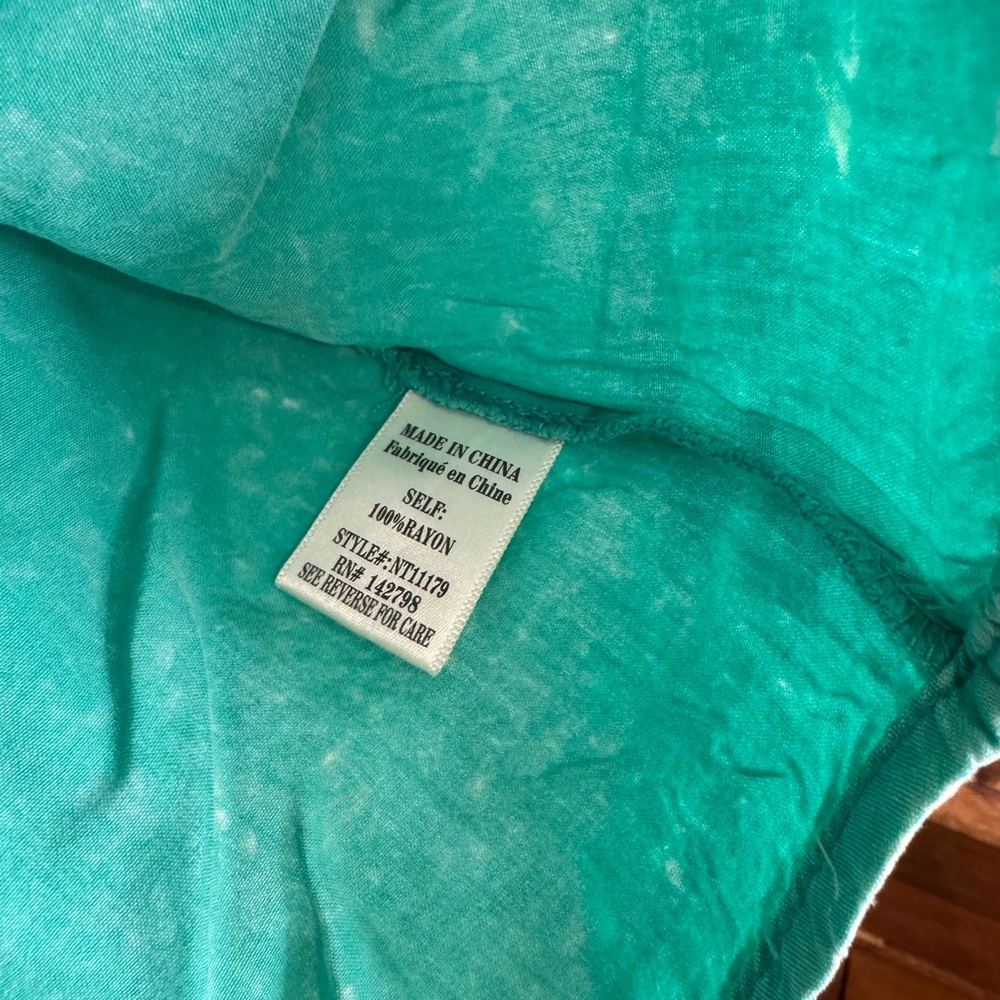 New In Turquoise Tunic Top, NWT - Picture 3 of 7